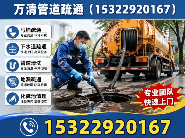 增城区万清管道疏通展示图